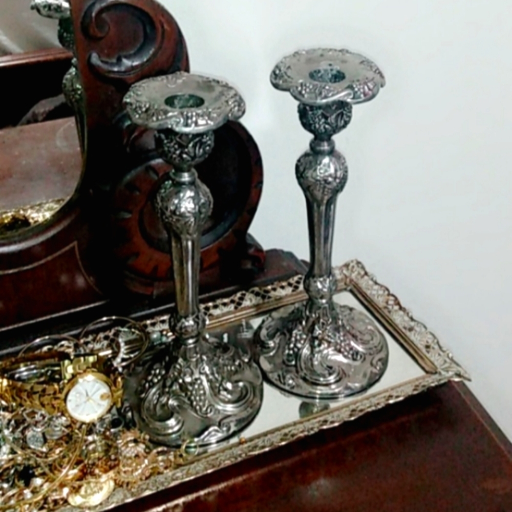 Godinger Silver candle holders